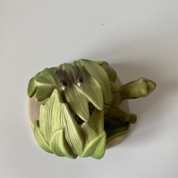 Woodland Surprises TURTLE by Franklin Porcelain Vintage Dated 1984 Collectible - Picture 3 of 8